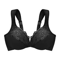 Glamorise Low Cut WonderWire® Lace Underwire Bra- 1240