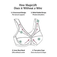 Glamorise MagicLift® Original Support Wirefree Bra-1000