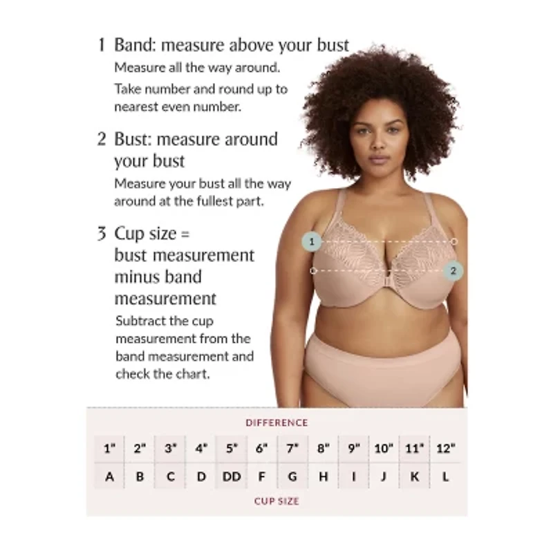 Glamorise Magic Lift® Posture Back Support Full Coverage Unlined Wireless Bra 1265