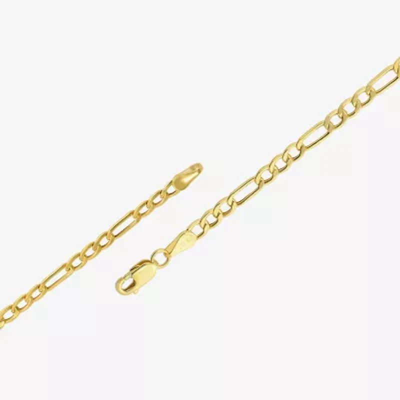 10K Yellow Gold 3.9mm 20-22" Hollow Figaro Chain
