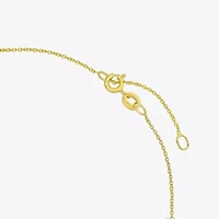 Made in Italy Womens 10K Gold 9 Inch Solid Cable Ankle Bracelet