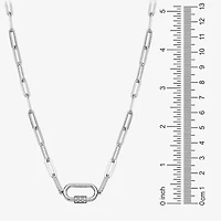 Paris 1901 By Charles Garnier Womens Sterling Silver 17 Inch Link Necklace