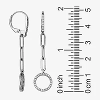 Paris 1901 By Charles Garnier Womens Cubic Zirconia Sterling Silver Drop Earrings