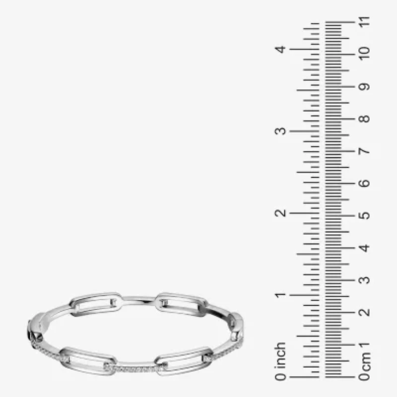 Paris 1901 By Charles Garnier Womens Sterling Silver Solid 6 3/4 Inch Link Bracelet