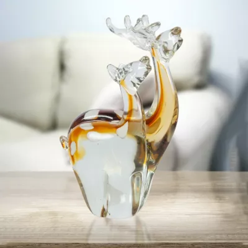 Dale Tiffany Arroyo Deer Art Glass Sculpture Birthday Figurine