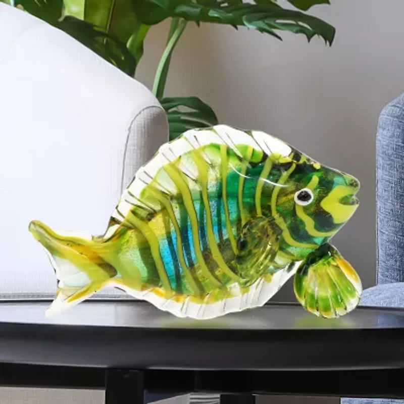 Dale Tiffany Varadero Art Glass Fish Figurine