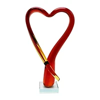 Dale Tiffany Opus Art Glass Heart Birthday Figurine