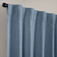 Elrene Home Fashions Harrow Rod Pocket Back Tab Blackout Single Curtain Panel