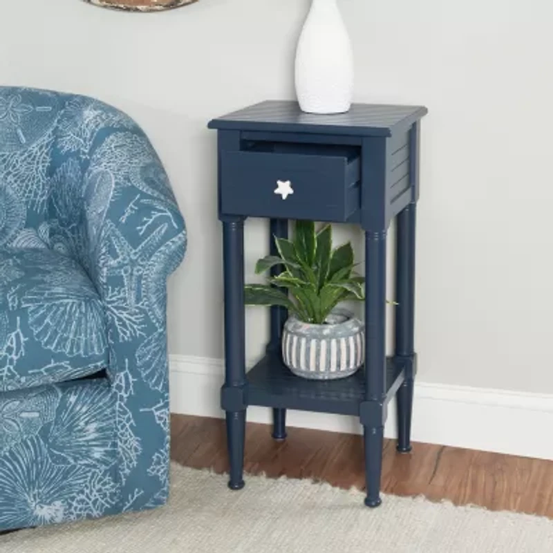 Shangri Storage 1-Drawer End Table