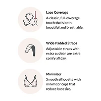 Glamorise MagicLift® Minimizer Wirefree Bra-1003