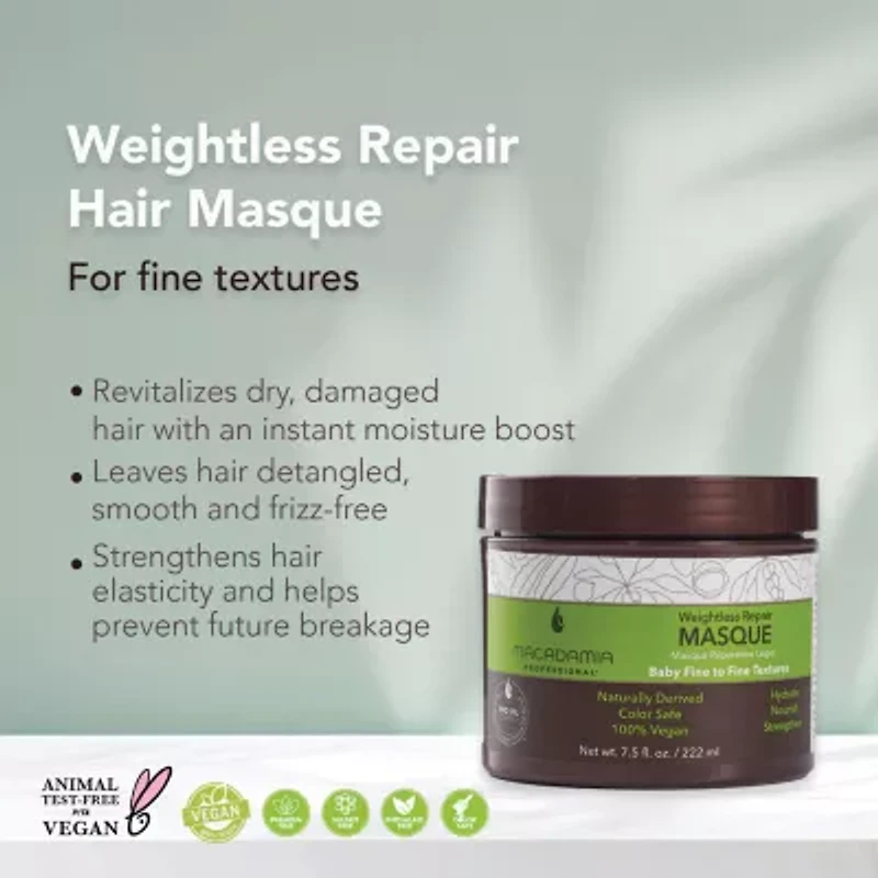 Macadamia Professional Weightless Repair Hair Mask 7.5 oz.