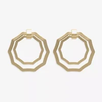 Bold Elements Womens Stainless Steel Drop Earrings