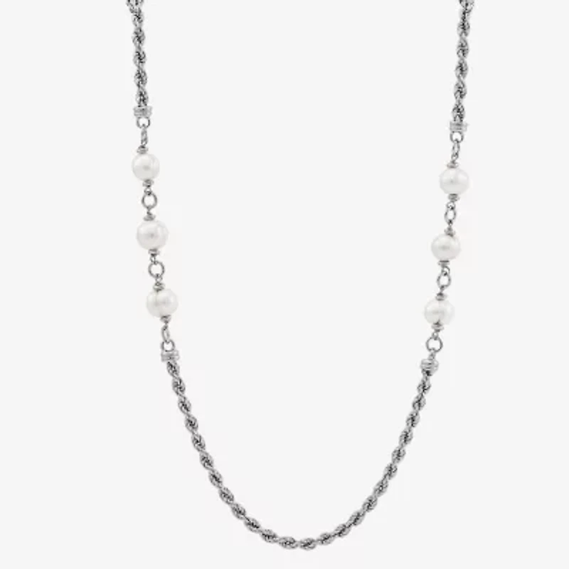 Limited Quantities! Womens White 36 Inch Strand Necklace