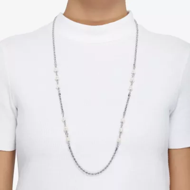 Limited Quantities! Womens White 36 Inch Strand Necklace