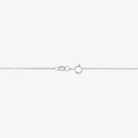 Limited Quantities! Womens Diamond Accent Genuine Blue Aquamarine 10K White Gold Oval 18 Inch Pendant Necklace