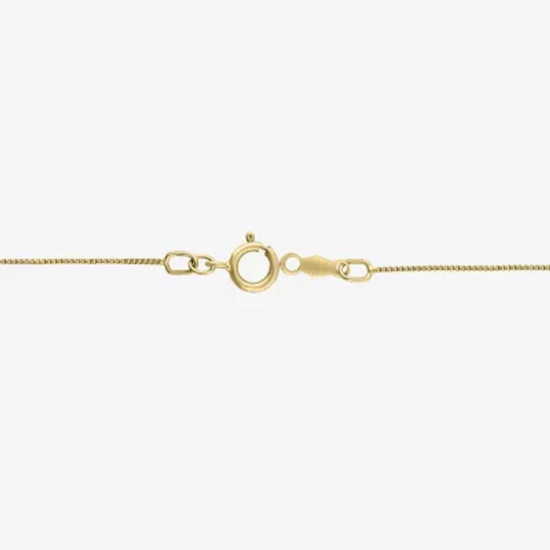 G / Si2) Womens 1/2 CT. T.W. Lab Grown White Diamond 14K Gold Cross 18 Inch Pendant Necklace