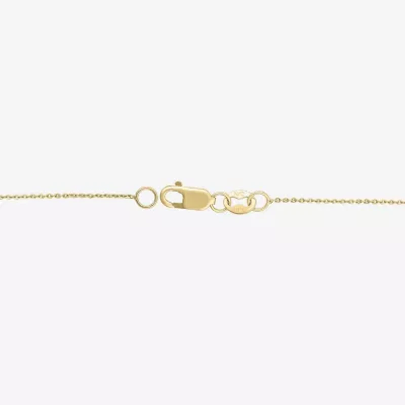 Diamond Blossom (G / Si2) Womens 2 CT. T.W. Lab Grown White Diamond 10K Gold Flower 18 Inch Pendant Necklace