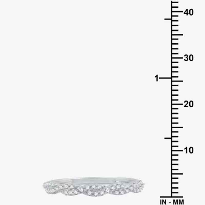 I Said Yes (H-I / I1) 1/4 CT. T.W. Lab Grown White Diamond Sterling Silver or 14K Gold Over Wedding Band