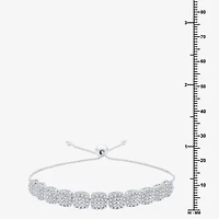 Womens 1 1/2 CT. T.W. Lab Grown White Diamond Sterling Silver Bolo Bracelet