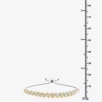 Womens 1/4 CT. T.W. Lab Grown White Diamond Sterling Silver Bolo Bracelet