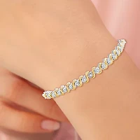 Womens 1/4 CT. T.W. Lab Grown White Diamond Sterling Silver Bolo Bracelet