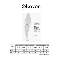 24seven Comfort Apparel Ruched Front Womens Plus Short Sleeve Abstract Wrap Dress