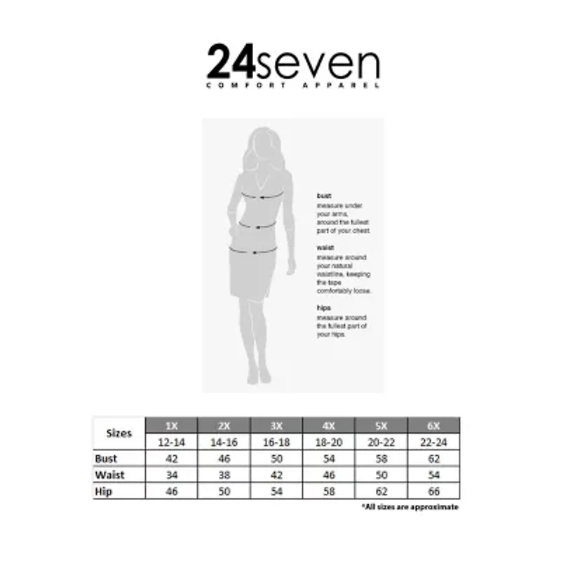 24seven Comfort Apparel High Low Womens Plus Midi V Neck Sleeveless Animal Fit + Flare Dress
