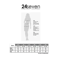 24seven Comfort Apparel Womens Plus Straight Neck Sleeveless Maxi Dress
