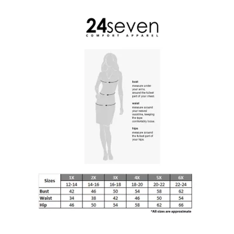 24seven Comfort Apparel Keyhole Womens Plus Round Neck Sleeveless Floral A-Line Dress