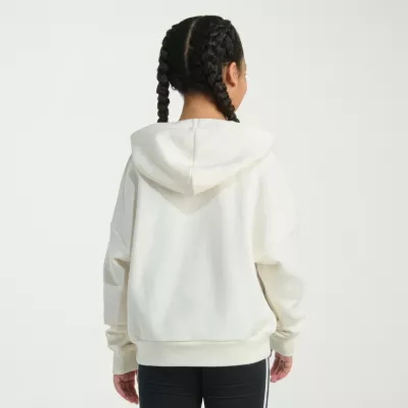 adidas Big Kid Girls Long Sleeve Fleece Active Hoodie