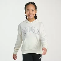 adidas Big Kid Girls Long Sleeve Fleece Active Hoodie