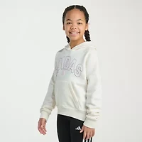 adidas Big Kid Girls Long Sleeve Fleece Active Hoodie