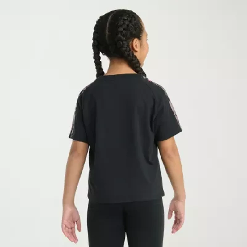 adidas Big Kid Girls Crew Neck Short Sleeve Regular Fit Graphic T-Shirt