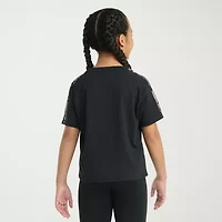 adidas Big Kid Girls Crew Neck Short Sleeve Regular Fit Graphic T-Shirt