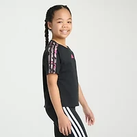 adidas Big Kid Girls Crew Neck Short Sleeve Regular Fit Graphic T-Shirt