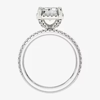 Signature By Modern Bride (F / Vs2) Womens 6 CT. T.W. Lab Grown White Diamond 10K Gold Side Stone Halo Bridal Set