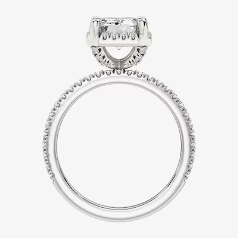 Signature By Modern Bride (F / Vs2) Womens / CT. T.W. Lab Grown White Diamond 10K Gold Side Stone Halo Bridal Set