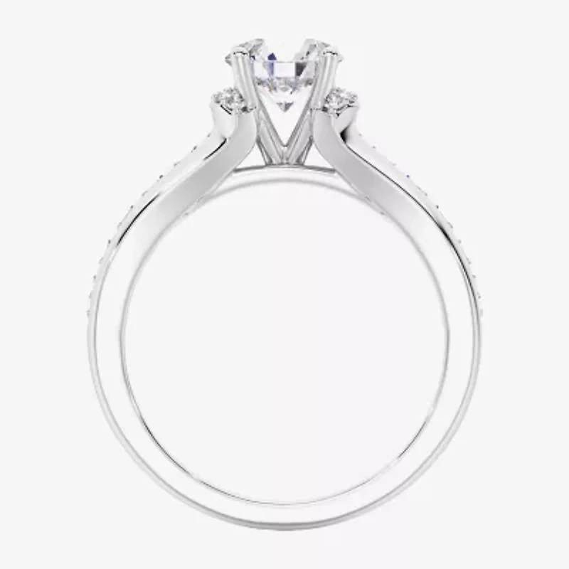 Signature By Modern Bride (F / Vs2) Womens 5 1/2 CT. T.W. Lab Grown White Diamond 10K Gold Round Side Stone Bridal Set