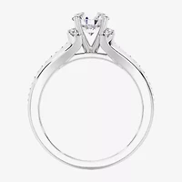 Signature By Modern Bride (F / Vs2) Womens 5 1/2 CT. T.W. Lab Grown White Diamond 10K Gold Round Side Stone Bridal Set