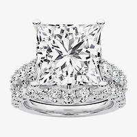 Grown Gorgeous (F / Vs2) Womens 8 1/4 Ct. T.W. Lab White Diamond 14K Gold Side Stone Bridal Set