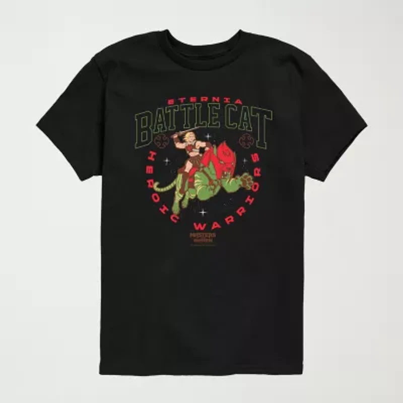 Masters Of The Universe Little & Big Kid Boys Crew Neck Short Sleeve Regular Fit Graphic T-Shirt