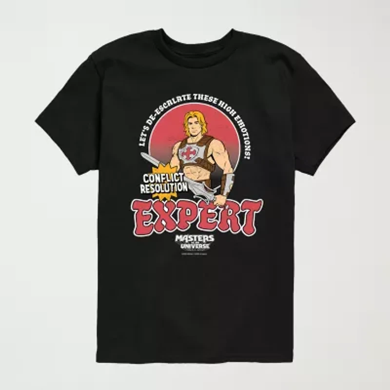 Masters Of The Universe Little & Big Kid Boys Crew Neck Short Sleeve Regular Fit Graphic T-Shirt