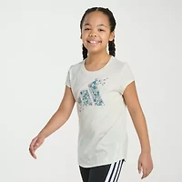 adidas Big Kid Girls Crew Neck Short Sleeve Regular Fit Graphic T-Shirt