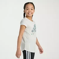 adidas Big Kid Girls Crew Neck Short Sleeve Regular Fit Graphic T-Shirt