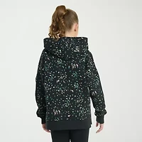 adidas Big Kid Girls Long Sleeve Embroidered Fleece Active Hoodie