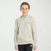 adidas Big Kid Boys Long Sleeve Fleece Active Hoodie