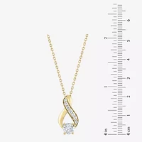(F / Vs2) Womens 1 CT. T.W. Lab Grown White Diamond 10K Gold 18 Inch Pendant Necklace