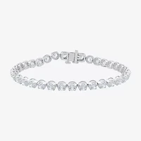 (F / Vs2) Womens 7 Ct.T.W. Lab Grown White Diamond 10K Gold 7.25 Inch Tennis Bracelet