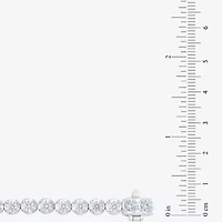 (F / Vs2) Womens 7 Ct.T.W. Lab Grown White Diamond 10K Gold 7.25 Inch Tennis Bracelet