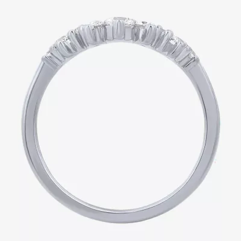 (F / Vs2) Womens 3/8 CT. T.W. Lab Grown White Diamond 10K Gold Wedding Band